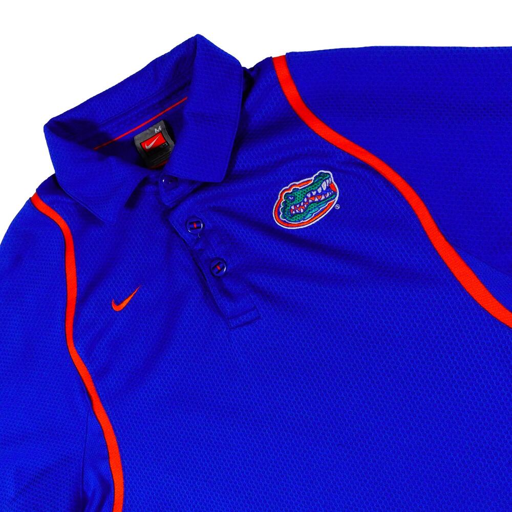 Florida Gators Nike Team Vintage Swoosh Performance Golf Polo Shirt Men's Medium